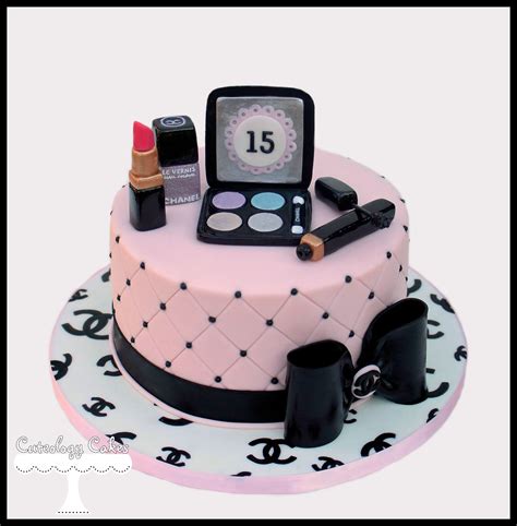 chanel makeup birthday cakes|trendy chanel cakes.